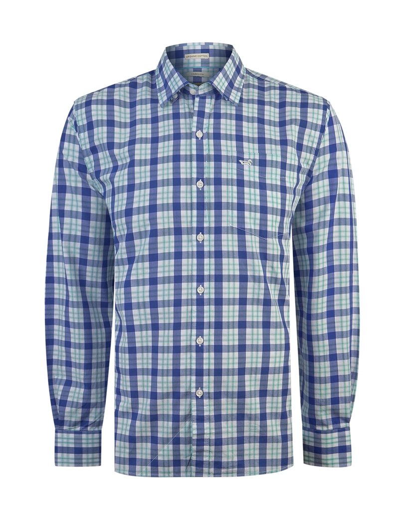 CAMISA ALGODON ORGANICO HOMBRE LIGHTER CELESTE ROCKFORD - 1