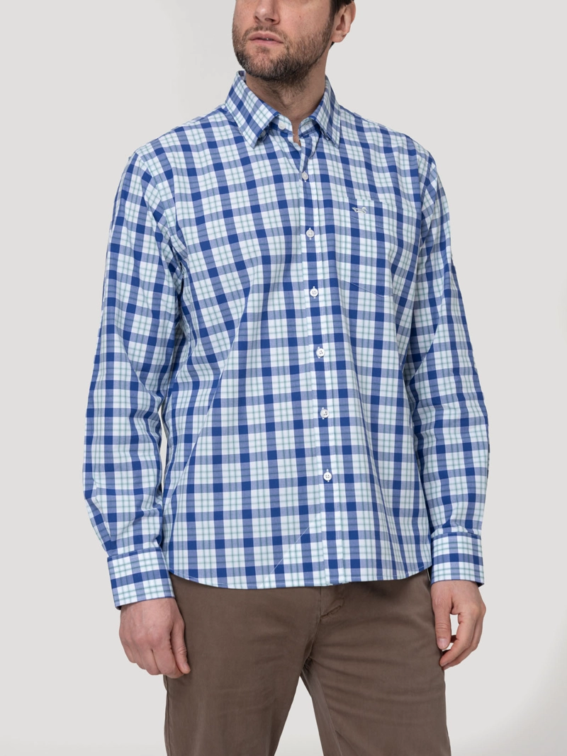 CAMISA ALGODON ORGANICO HOMBRE LIGHTER CELESTE ROCKFORD - 5