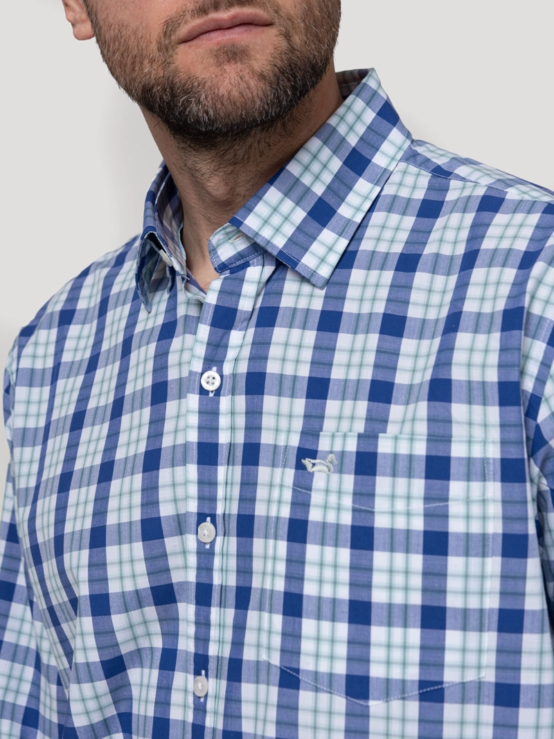 CAMISA ALGODON ORGANICO HOMBRE LIGHTER CELESTE ROCKFORD - 7