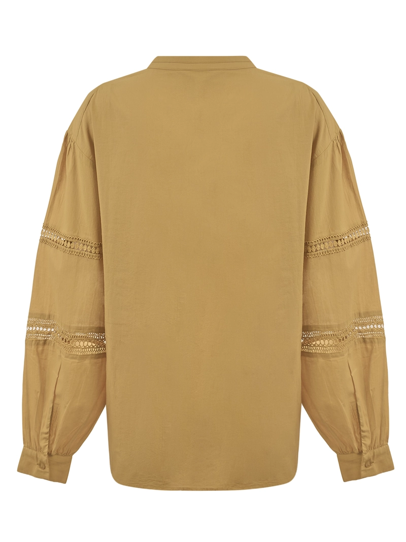 BLUSA ALGODON ORGANICO MUJER PETAL AMARILLO ROCKFORD - 2