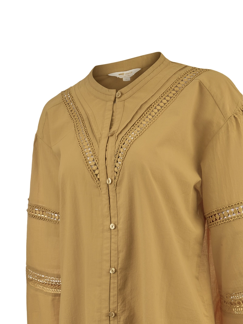 BLUSA ALGODON ORGANICO MUJER PETAL AMARILLO ROCKFORD - 4