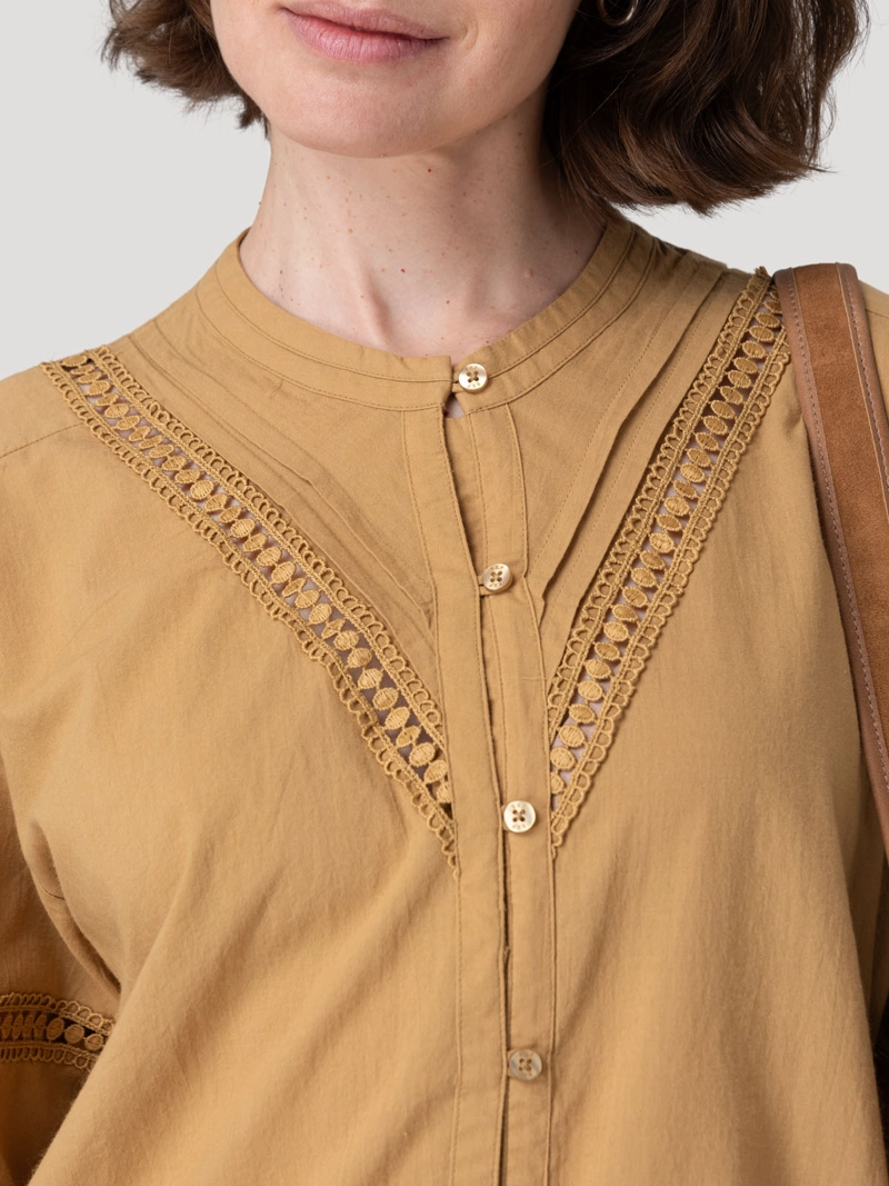 BLUSA ALGODON ORGANICO MUJER PETAL AMARILLO ROCKFORD - 7