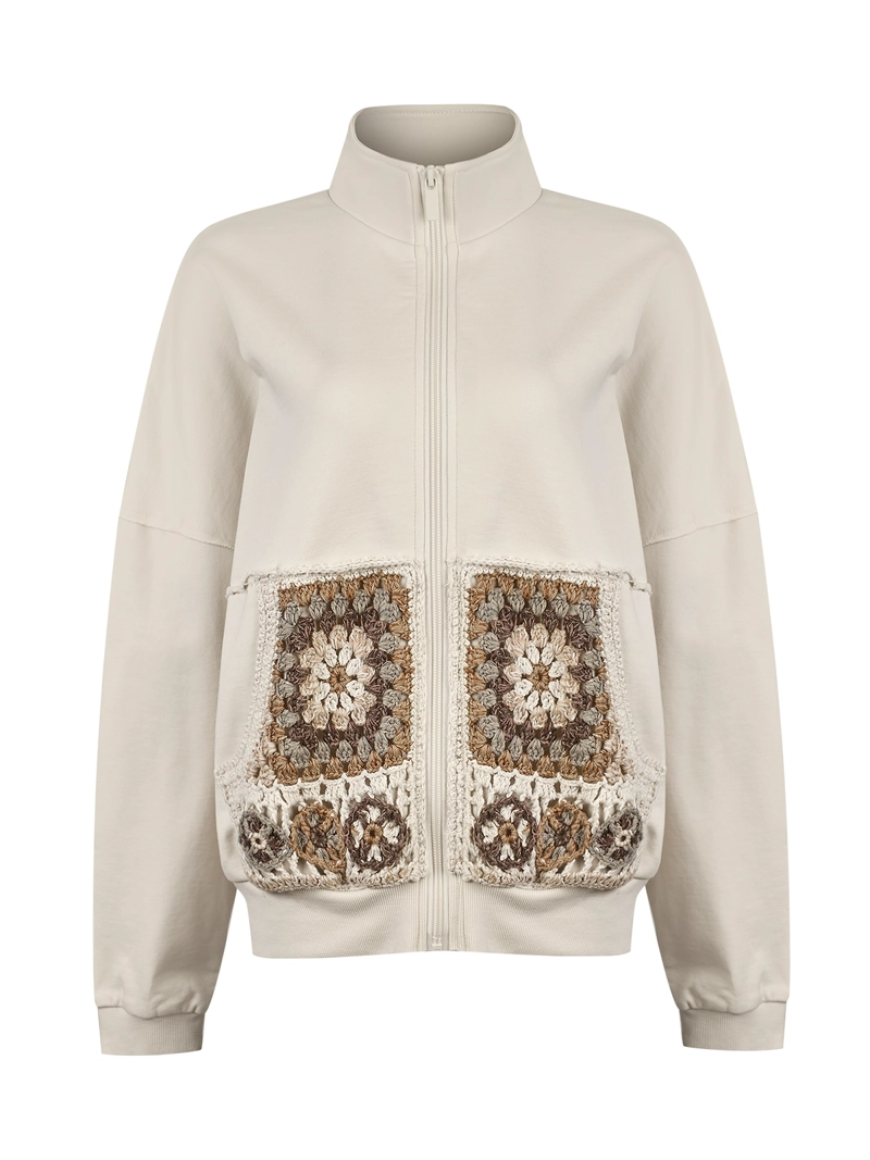 POLERON ALGODON ORGANICO MUJER QUIRA BEIGE ROCKFORD - 1