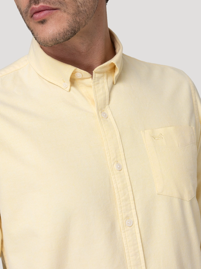 CAMISA ALGODON HOMBRE OXFORD AMARILLO ROCKFORD - 7