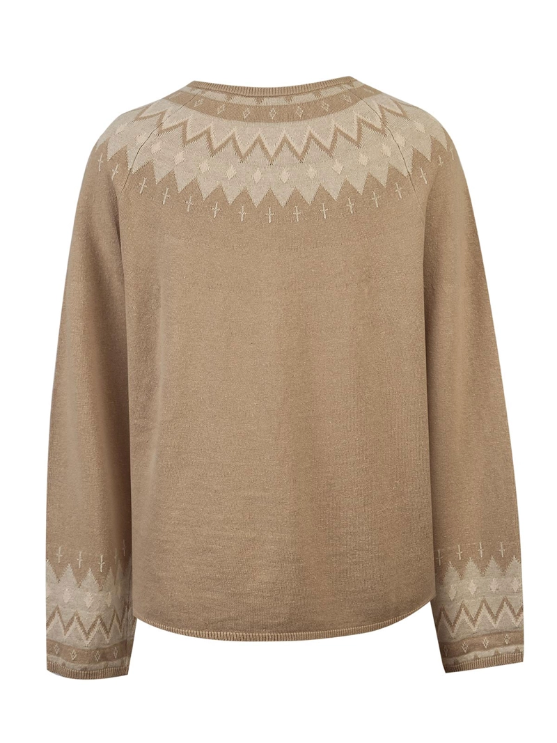 SWEATER LINO MUJER ANDROS CAFE  ROCKFORD - 2