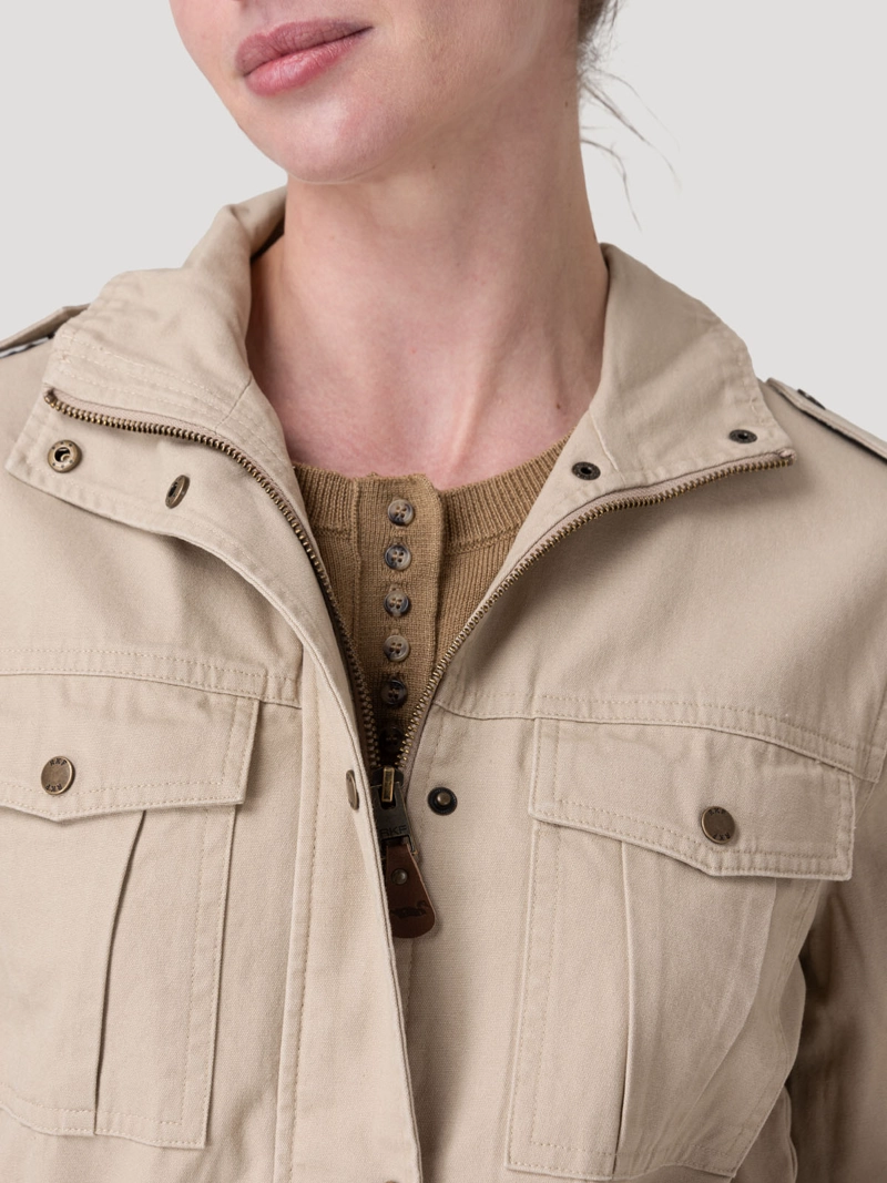 CHAQUETA ALGODON ORGANICO MUJER DESERT CAFE  ROCKFORD - 7