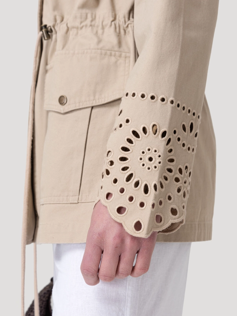 CHAQUETA ALGODON ORGANICO MUJER DESERT CAFE  ROCKFORD - 8