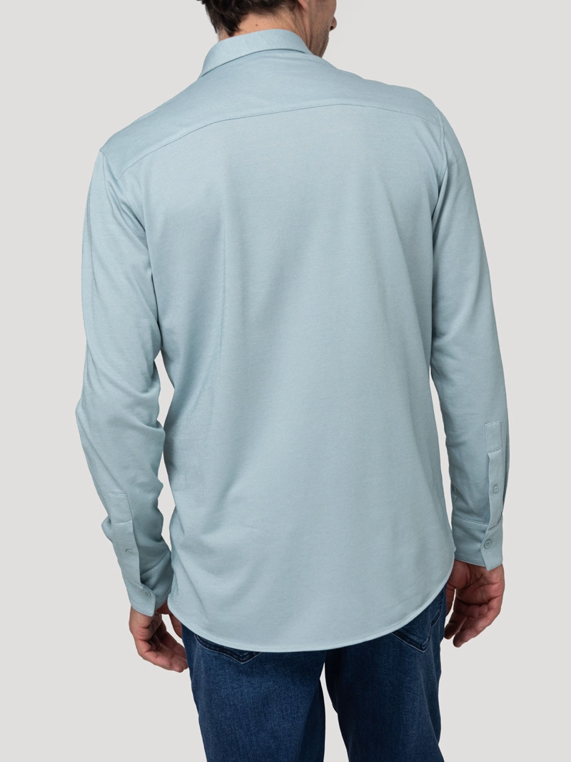 CAMISA ALGODON PIMA HOMBRE HORIZON VERDE ROCKFORD - 6