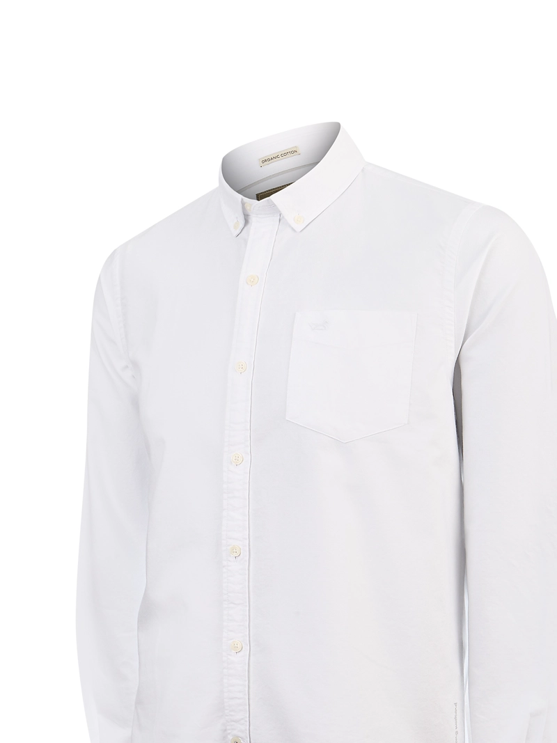 CAMISA ALGODON HOMBRE OXFORD BLANCO ROCKFORD - 4