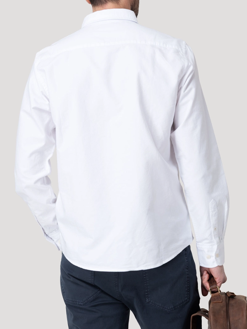 CAMISA ALGODON HOMBRE OXFORD BLANCO ROCKFORD - 6