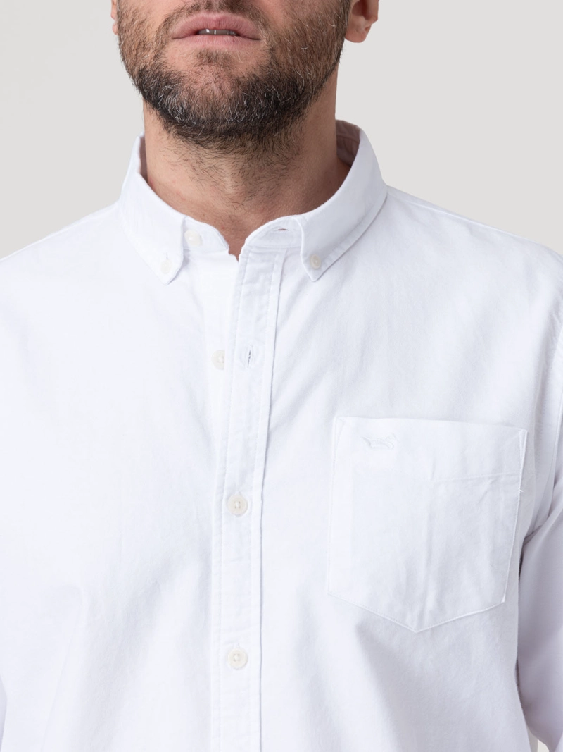CAMISA ALGODON HOMBRE OXFORD BLANCO ROCKFORD - 7