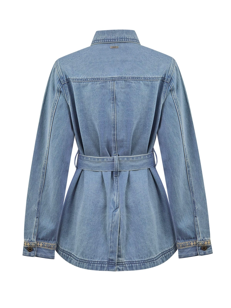 CHAQUETA ALGODON MUJER MALLOW AZUL ROCKFORD - 2