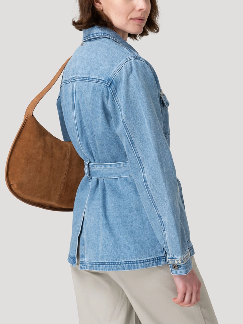 CHAQUETA ALGODON MUJER MALLOW AZUL ROCKFORD - 6