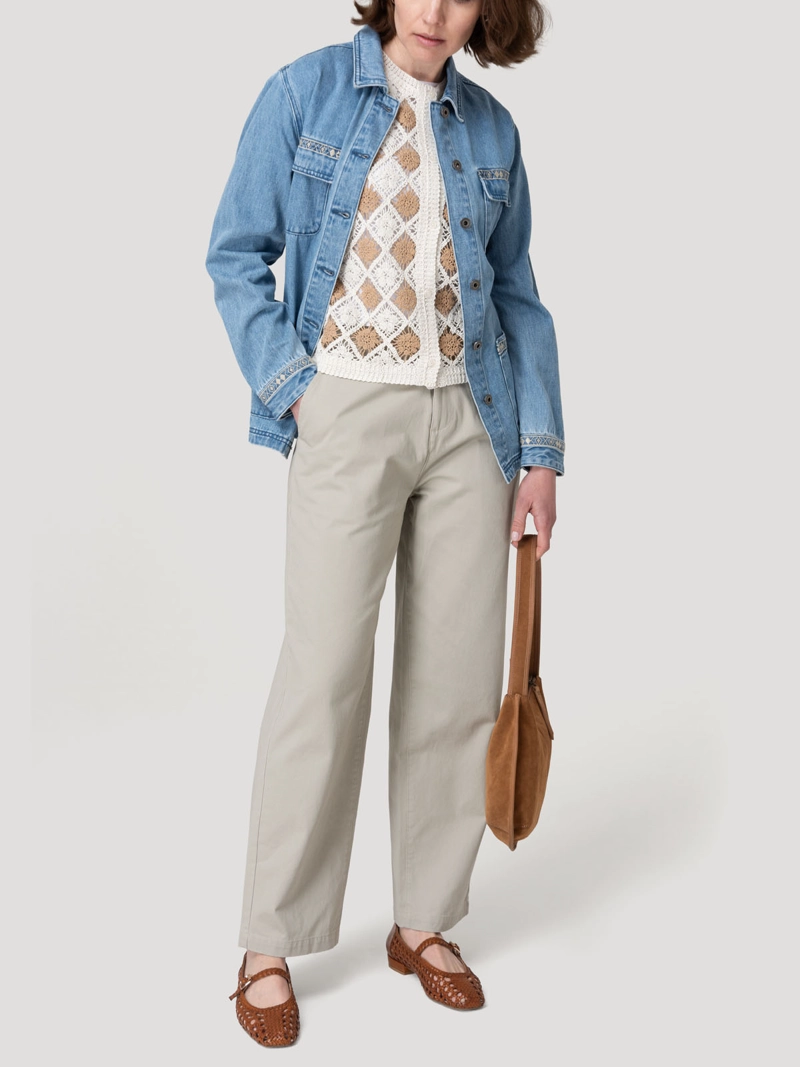 CHAQUETA ALGODON MUJER MALLOW AZUL ROCKFORD - 9