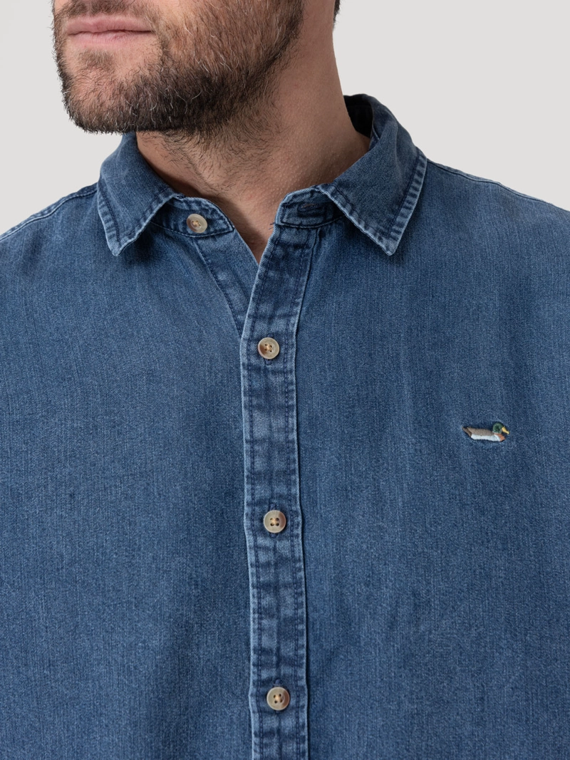 CAMISA TENCEL HOMBRE TENCEL AZUL ROCKFORD - 7