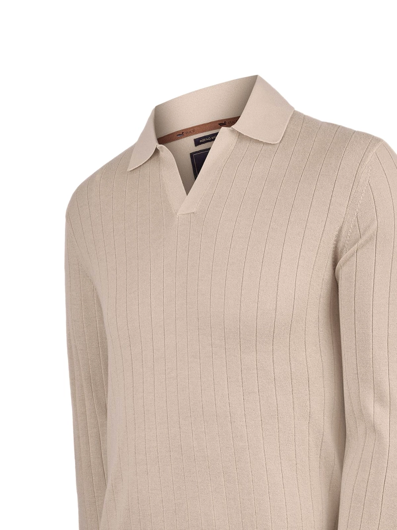 SWEATER LANA MERINO HOMBRE ROCCO BEIGE ROCKFORD - 4