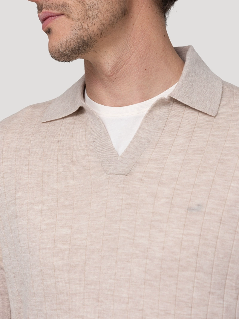 SWEATER LANA MERINO HOMBRE ROCCO BEIGE ROCKFORD - 7
