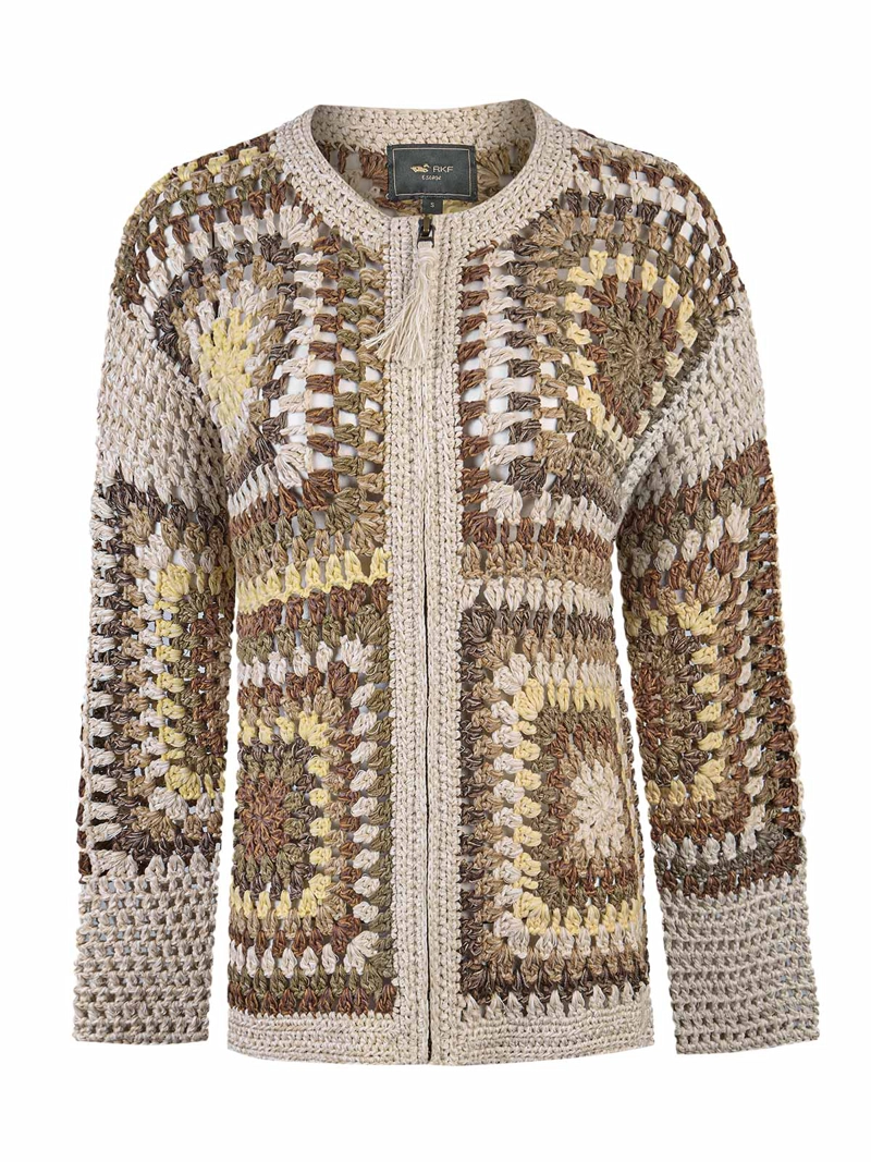 SWEATER ALGODON ORGANICO MUJER LUNIVA BEIGE ROCKFORD - 1