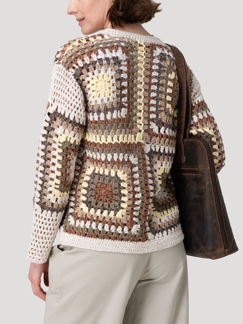 SWEATER ALGODON ORGANICO MUJER LUNIVA BEIGE ROCKFORD - 6