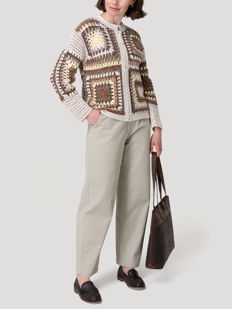 SWEATER ALGODON ORGANICO MUJER LUNIVA BEIGE ROCKFORD - 8