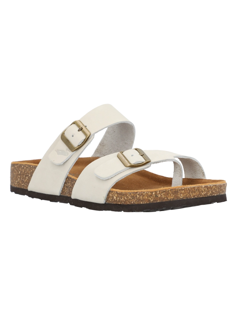 SANDALIA CUERO MUJER ALCUDIA BEIGE ROCKFORD - 2