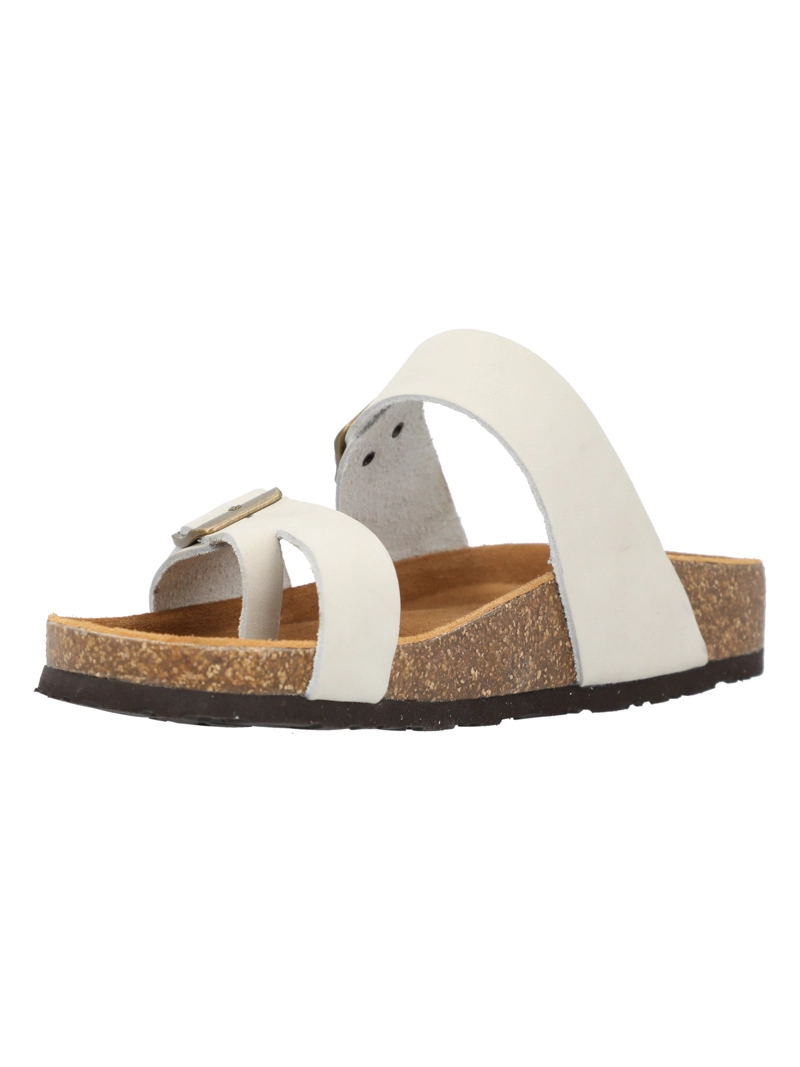 SANDALIA CUERO MUJER ALCUDIA BEIGE ROCKFORD - 5