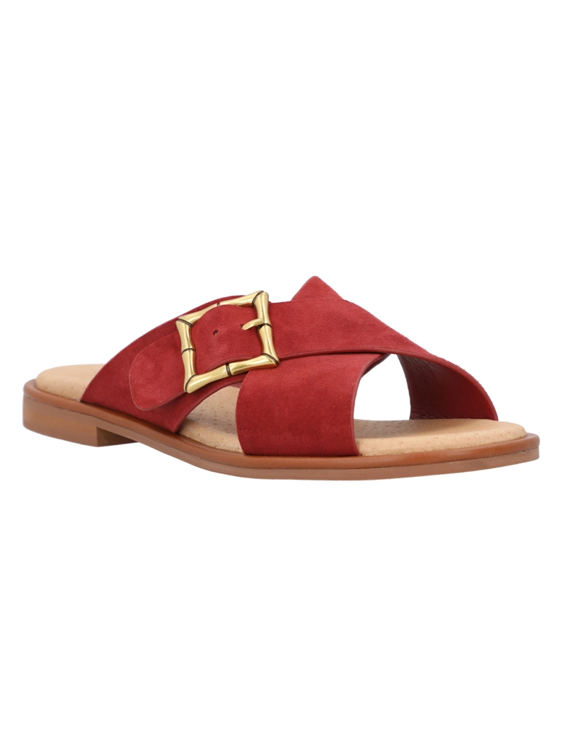 SANDALIA CUERO MUJER DOHA ROJO ROCKFORD - 2