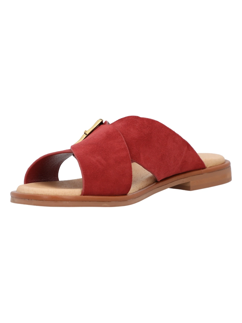 SANDALIA CUERO MUJER DOHA ROJO ROCKFORD - 5