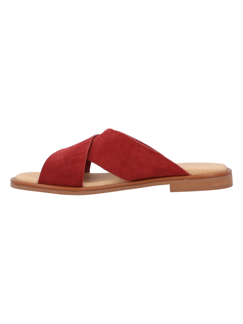 SANDALIA CUERO MUJER DOHA ROJO ROCKFORD - 6