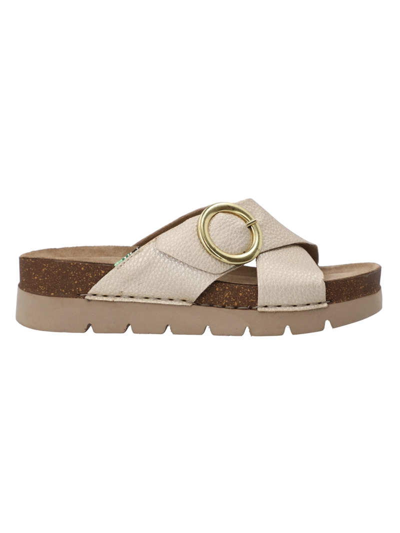 SANDALIA CUERO MUJER HALIFAX DORADO ROCKFORD - 1