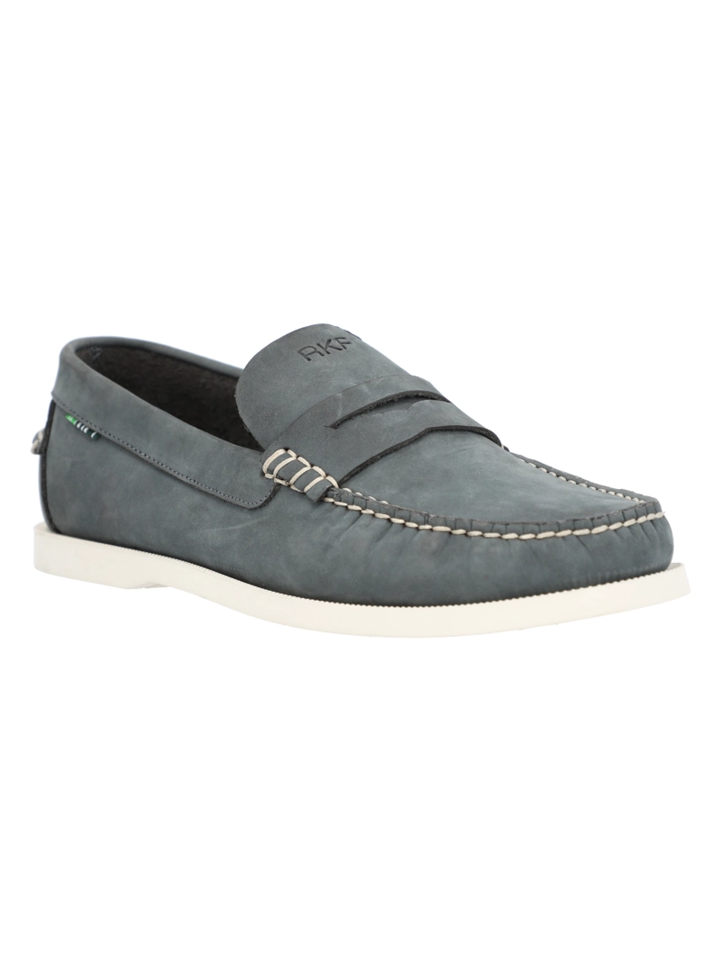 MOCASIN CUERO HOMBRE BOAT MASK GRIS ROCKFORD - 2