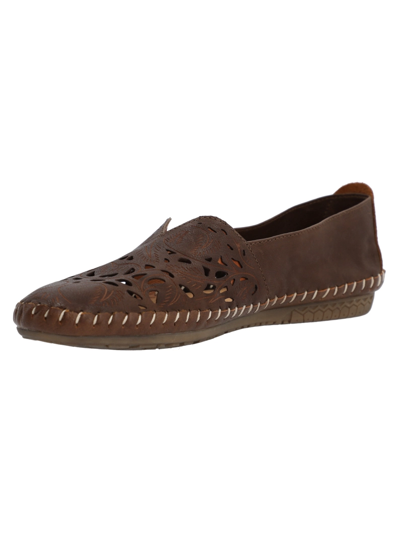 SLIP ON CUERO MUJER HIBISCUS CAFE  OSCURO ROCKFORD - 5