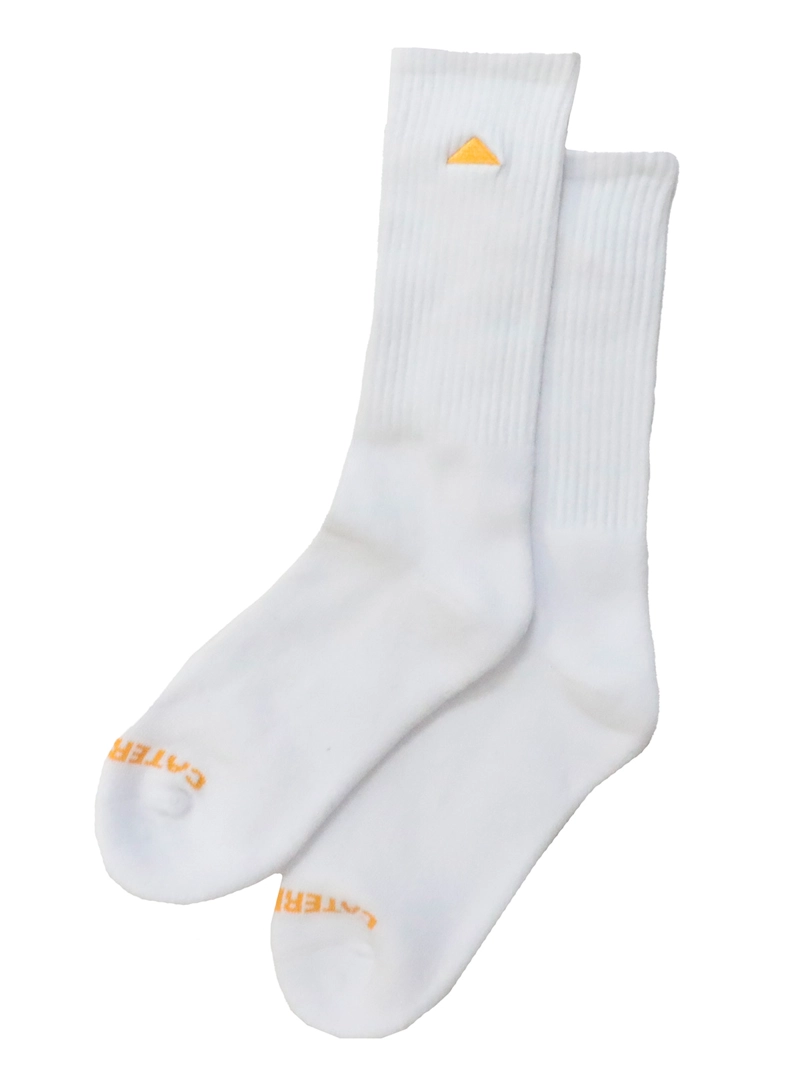 PACK 3 CALCETINES ALTOS UNISEX BASICS CREW BLANCO CAT - 2