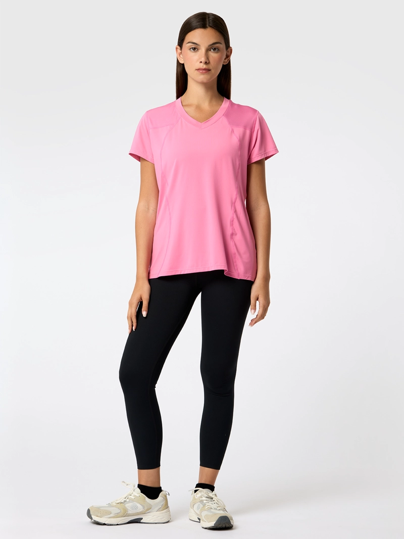 POLERA V NECK ALI REC ROSADA MUJER BSOUL - 5