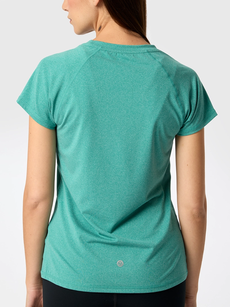 POLERA ROUND NECK REC VERDE MUJER BSOUL - 2
