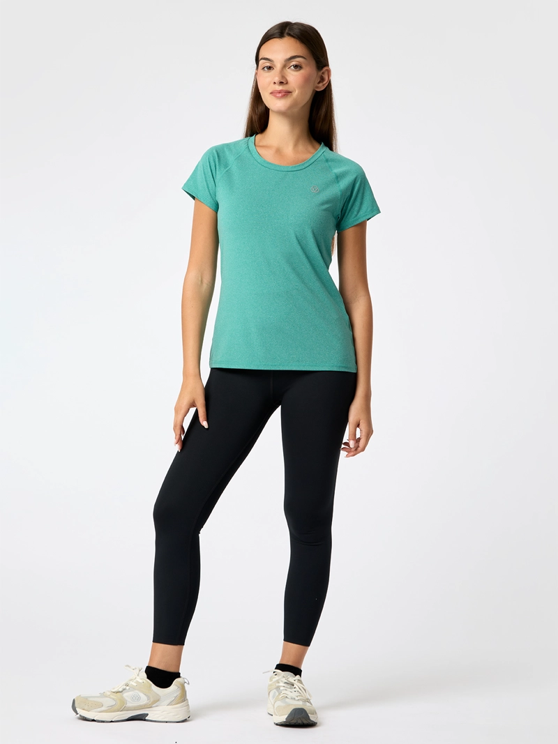 POLERA ROUND NECK REC VERDE MUJER BSOUL - 5