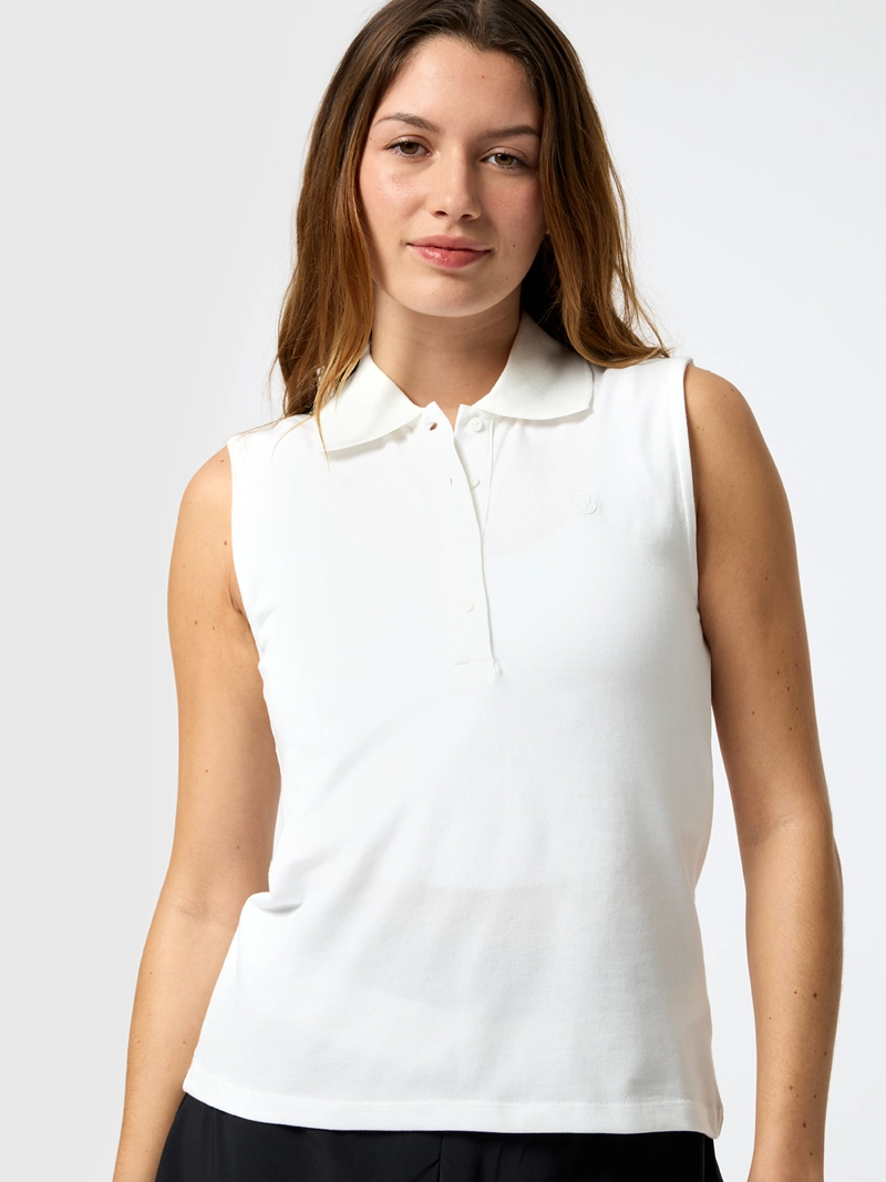 POLERA PIQUE ALOE BLANCA MUJER BSOUL - 1