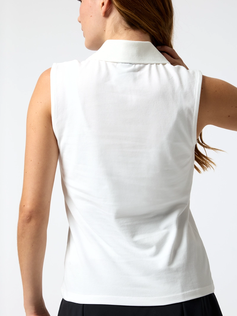 POLERA PIQUE ALOE BLANCA MUJER BSOUL - 2
