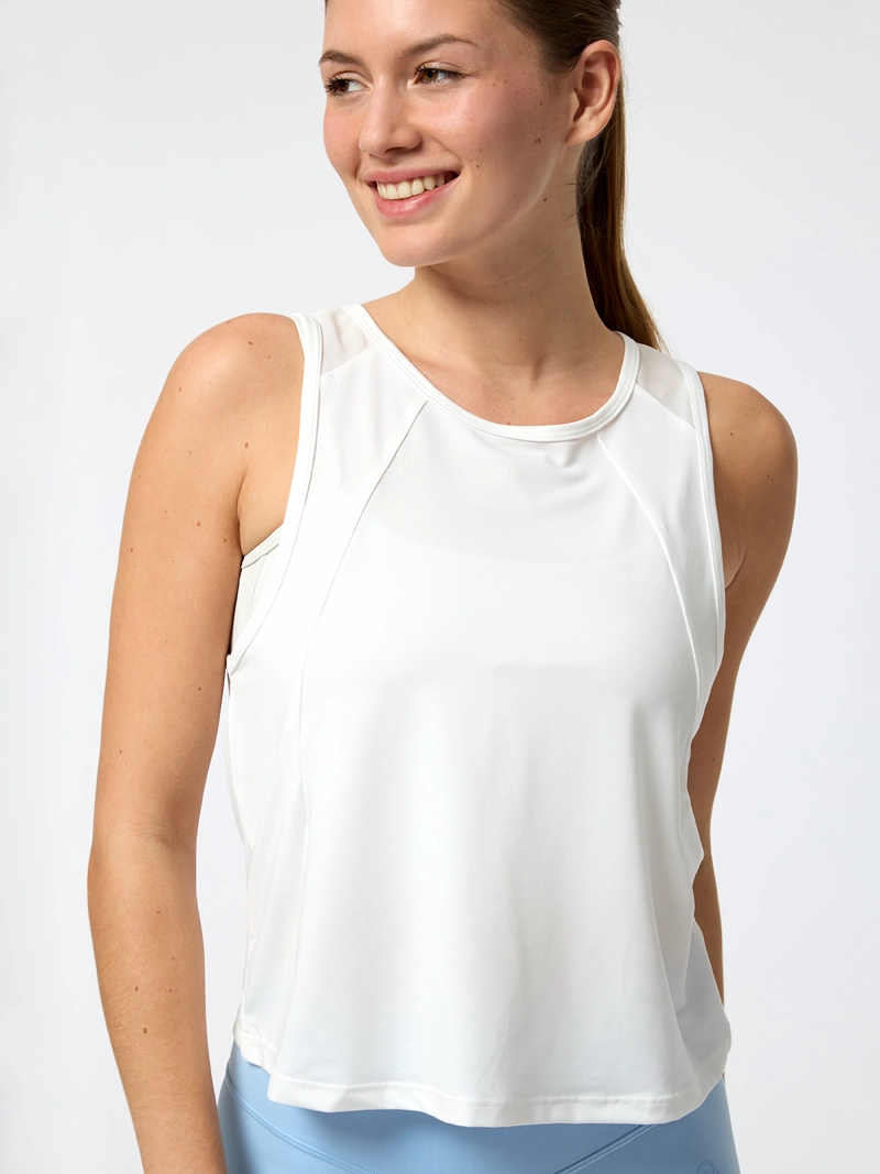 POLERA VEST ZIA REC BLANCA MUJER BSOUL - 1