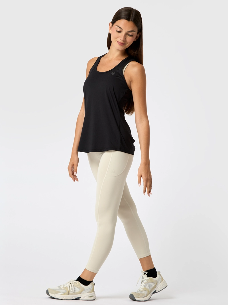 POLERA TANK MESH REC NEGRA MUJER BSOUL - 1