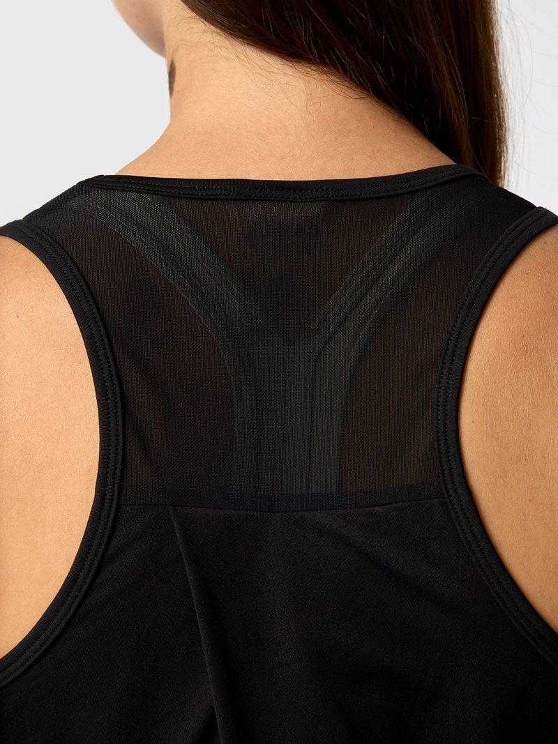 POLERA TANK MESH REC NEGRA MUJER BSOUL - 4
