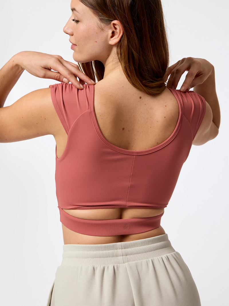 POLERA CROP KALA ALOE CORAL MUJER BSOUL - 2