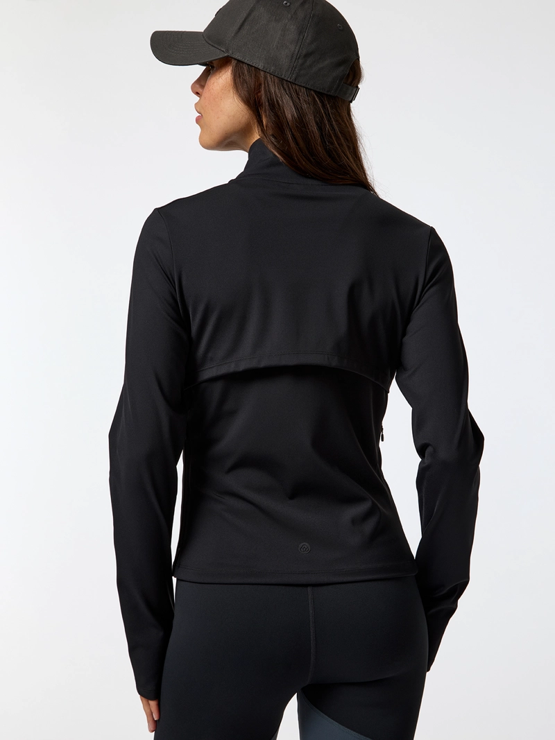 POLERON FULL ZIP REC NEGRO MUJER BSOUL - 4