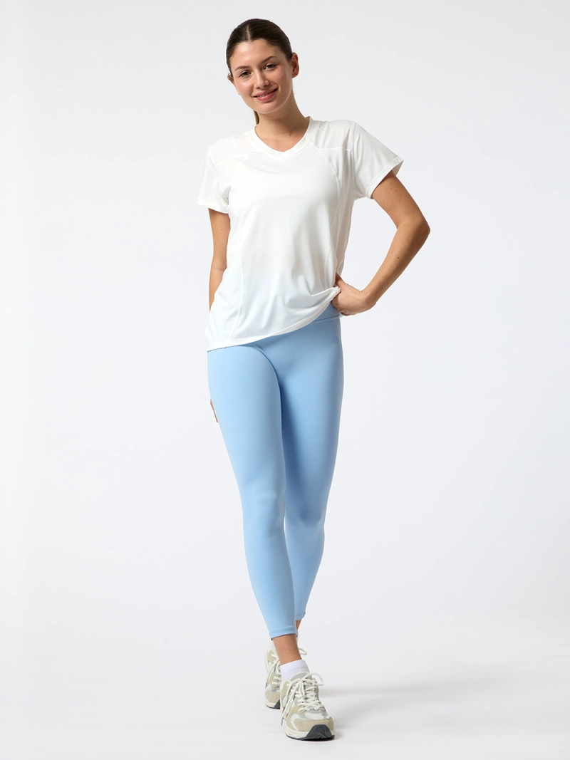 POLERA V NECK ALI REC BLANCA MUJER BSOUL - 1