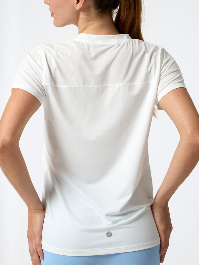 POLERA V NECK ALI REC BLANCA MUJER BSOUL - 4