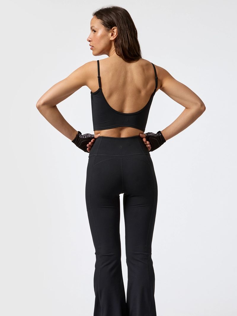PETO CROP BACKLESS ALOE NEGRO MUJER BSOUL - 5