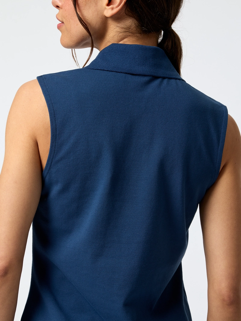 POLERA PIQUE ALOE AZUL MUJER BSOUL - 4