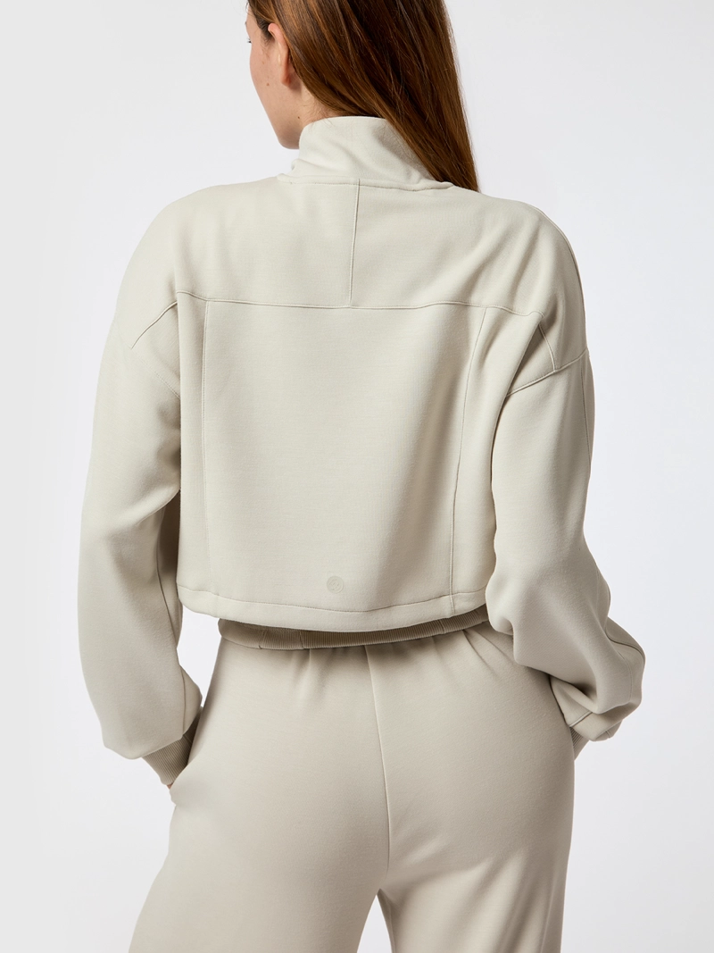 POLERON CROP MODAL VERA ALOE GRIS MUJER BSOUL - 2