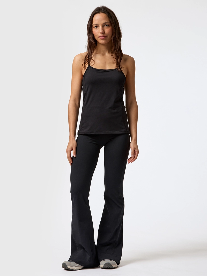 POLERA TANK ANJALI REC NEGRA MUJER BSOUL - 1