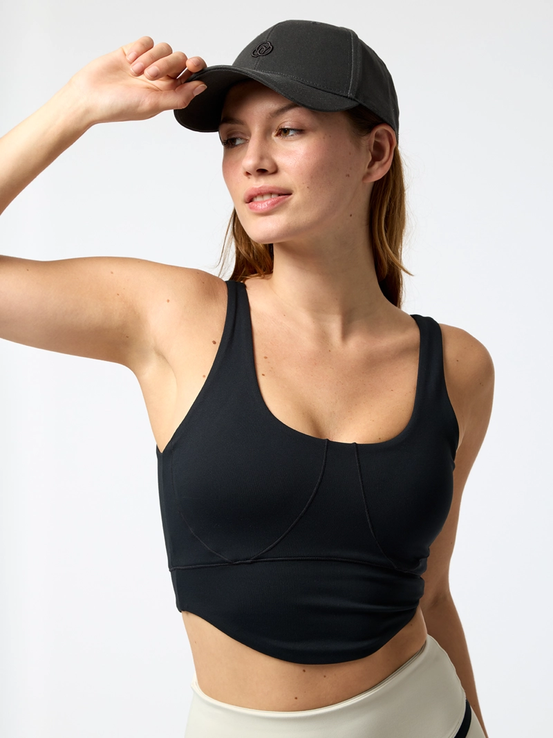 PETO CROP BIANCA ALOE NEGRO MUJER BSOUL - 1